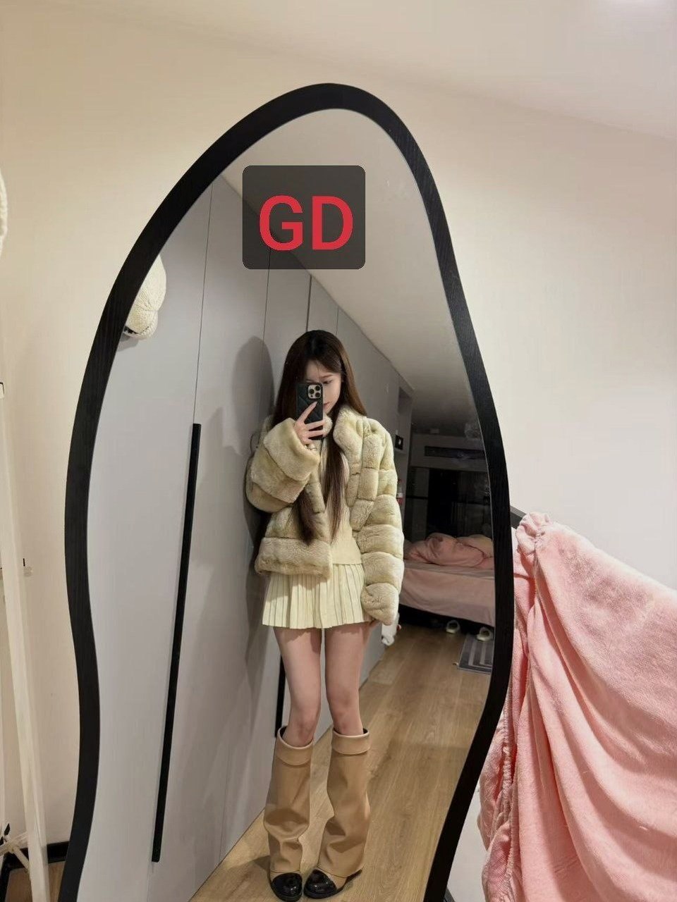 GD523 甜妹 白幼瘦 无套 内色 筷子腿 温柔乖巧