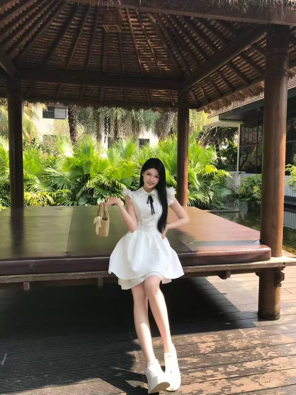 GD461 清纯 女大 御姐脸 黑长直 冷白皮